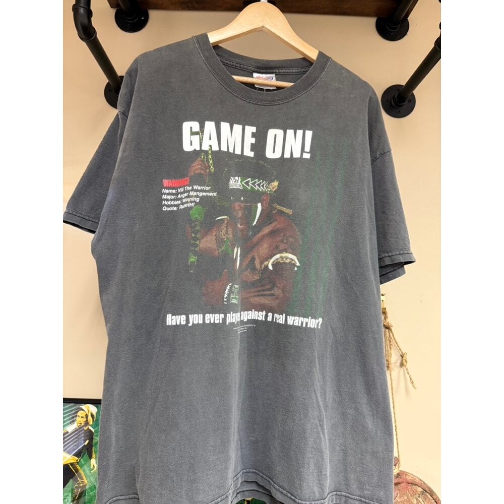 90s Vili The Warrior University of Hawaii Mascot Vintage Hanes College Tee Shirt - Picture 3 of 5